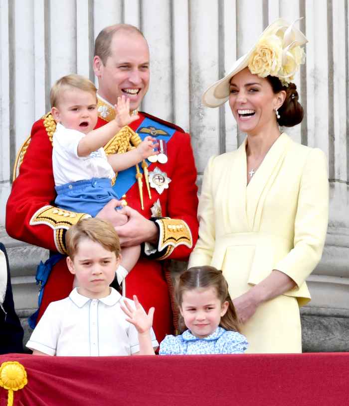 Prince William, Catherine Duchess of Cambridge, Prince Louis, Prince George and Princess Charlotte Trooping the Colour ceremony, London, UK - 08 Jun 2019