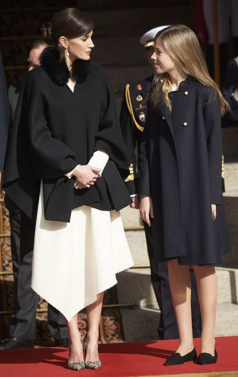 Queen Letizia Asymmetrical Dress February 3, 2020