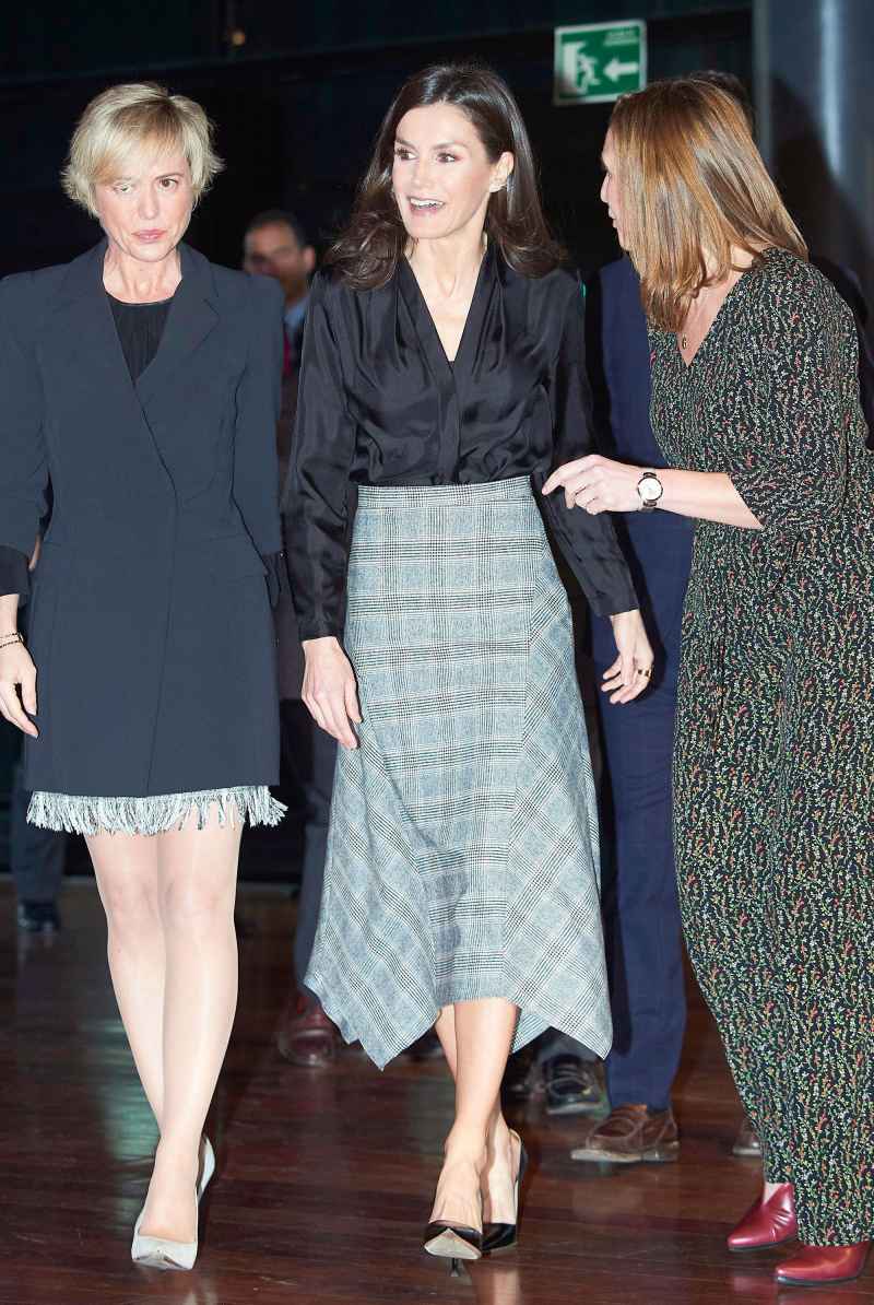 Queen Letizia Plaid Skirt February 11, 2020