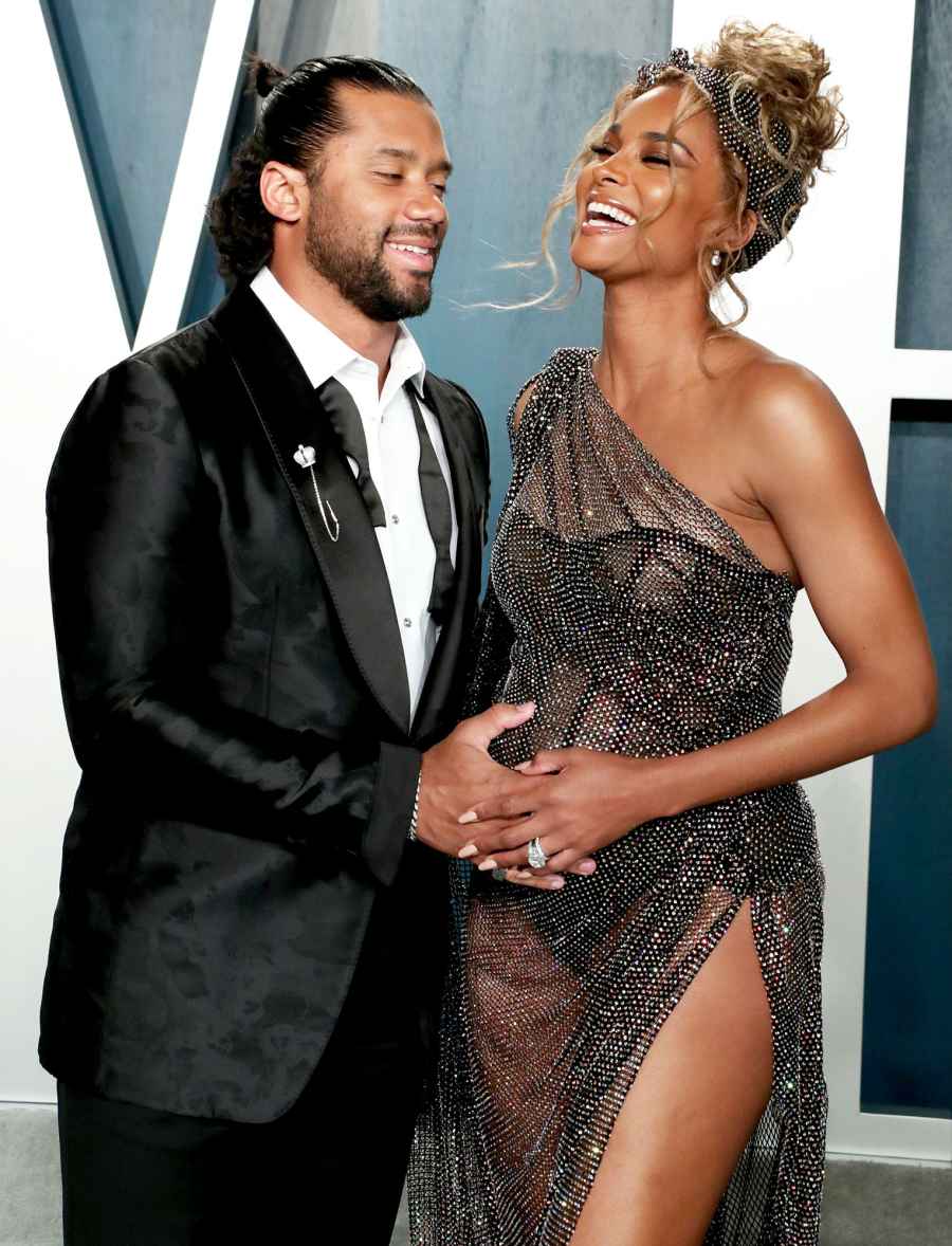 Russell Wilson and Pregnant Ciara Afterparties Oscars 2020
