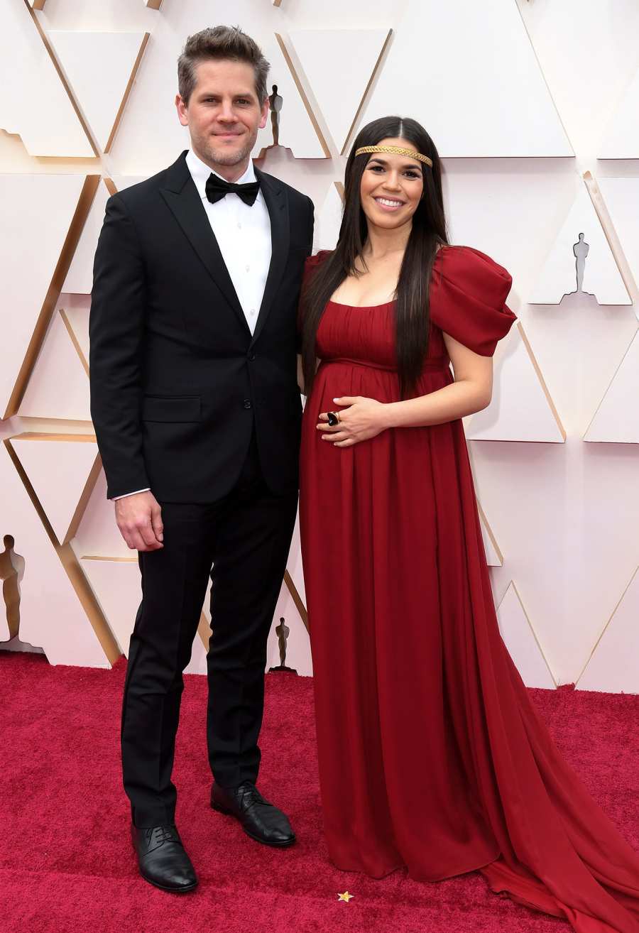 Ryan Piers Williams and America Ferrera Couples PDA Academy Awards Oscars 2020
