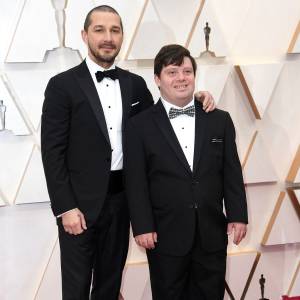 Shia LaBeouf and Zack Gottsagen Red Carpet Oscars 2020