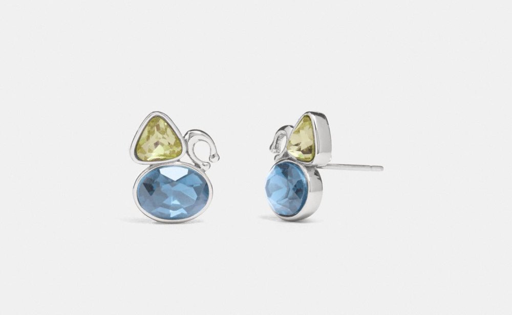 Signature Crystal Cluster Stud Earrings