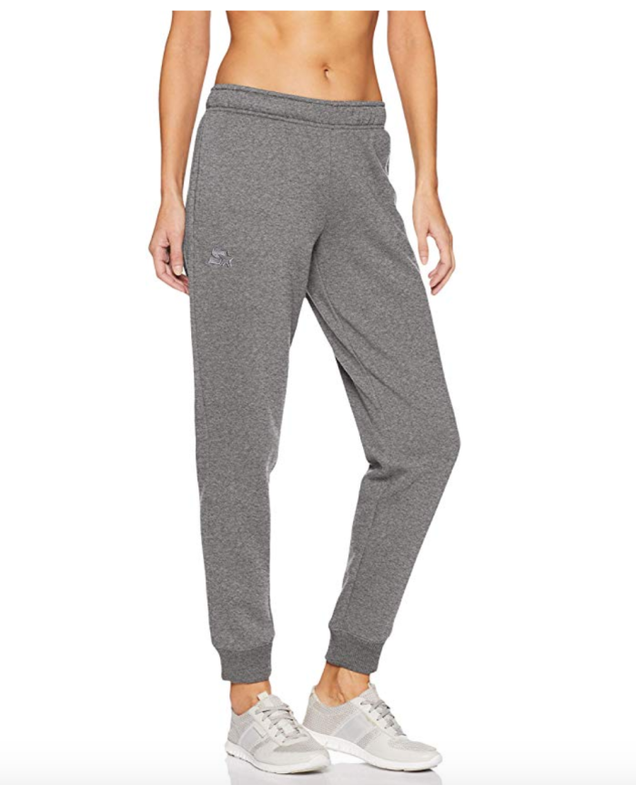 Starter Women's Jogger Sweatpants with Pockets (Iron Grey Heather)