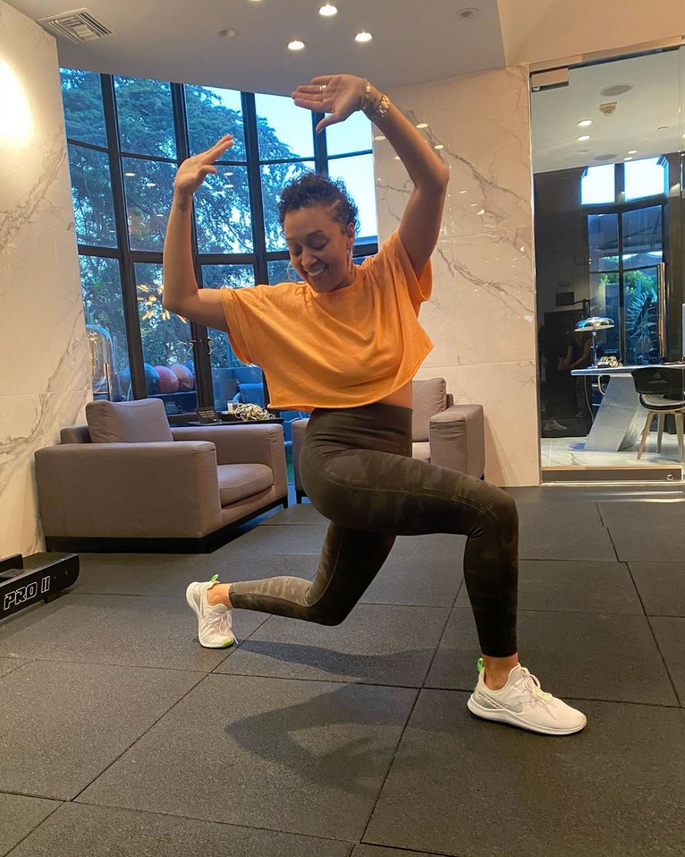Tia Mowry Embracing Excess Skin and Stretch Marks After Giving Birth Instagram