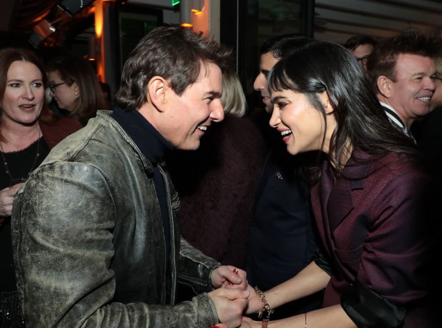 Tom Cruise and Sofia Boutella attend the CAA Pre-Oscar Party