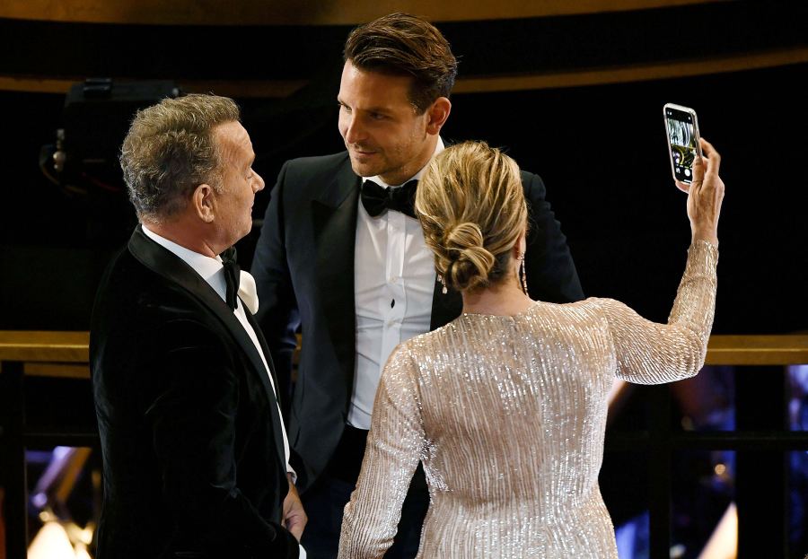 Tom Hanks Bradley Cooper and Rita Wilson Unseen Moments at Oscars 2020
