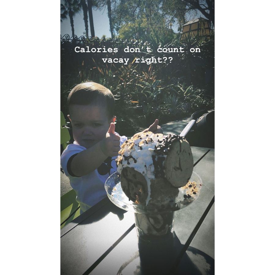 Tori Roloff Family Disneyland Trip Jackson and ice cream