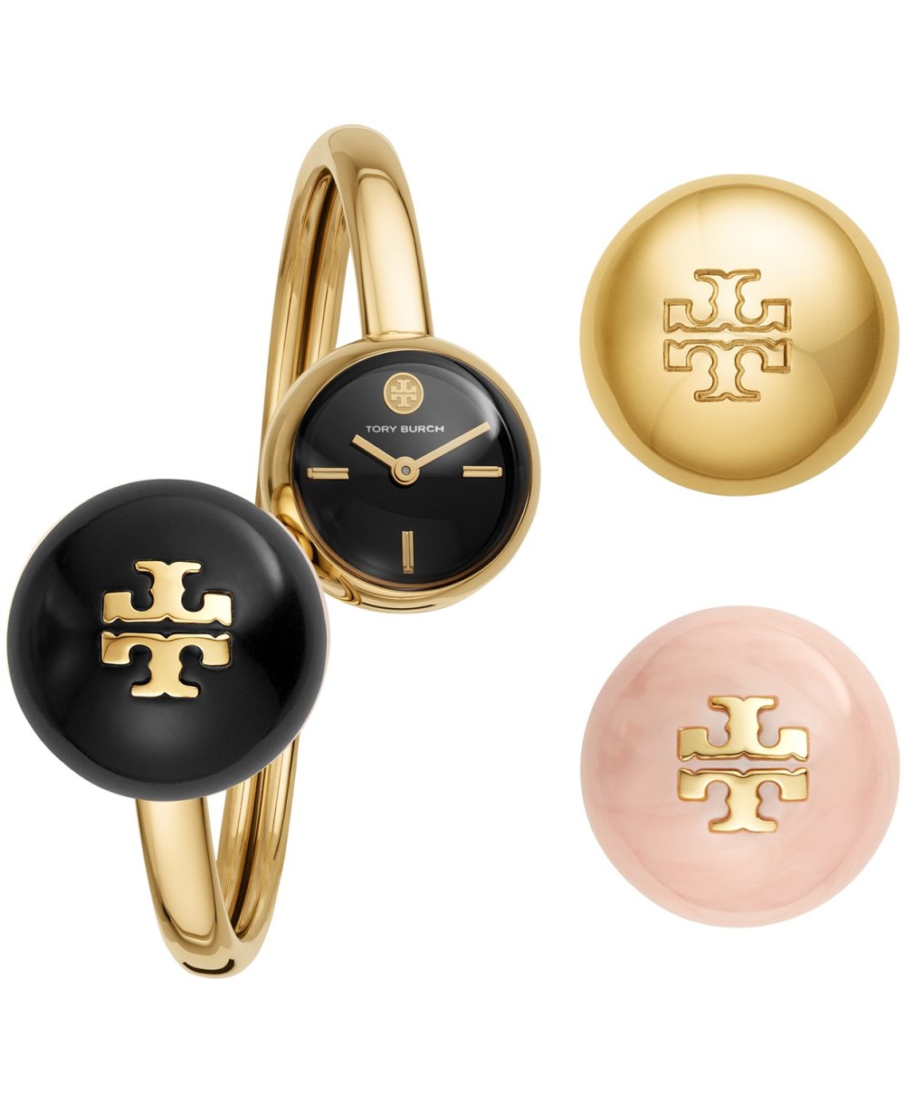 Tory Burch Women's Blair Bangle Gold-Tone Stainless Steel Bracelet Watch 22mm