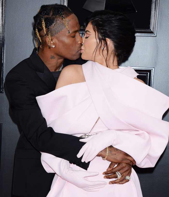 Travis Scott and Kylie Jenner Kissing Kylie Jenners Daughter Stormi Supports Her After Wisdom Teeth Surgery