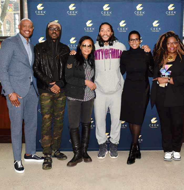 Wood-Harris,-CEEK,-CMO-Sherman-Wright,-Black-Girls-Rock!-Founder-Beverly-Bond,-Derrick-Rose-of-the-Detroit-Pistons,-UNCF-Gala-Chair-Toi-Salter-and-CEEK-VR-Founder-and-CEO-Mary-Spio