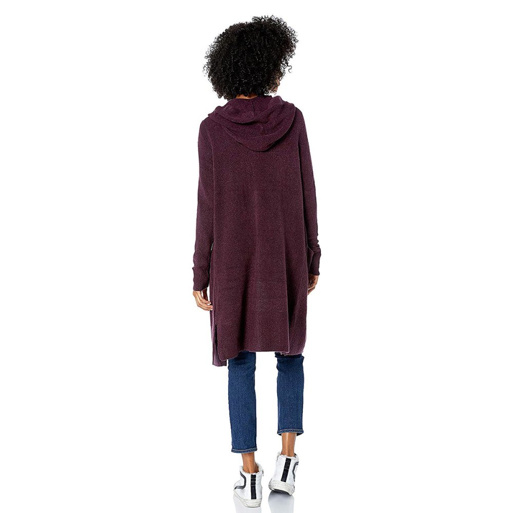 Goodthreads Mid-Gauge Stretch Hooded Longline Cardigan Sweater