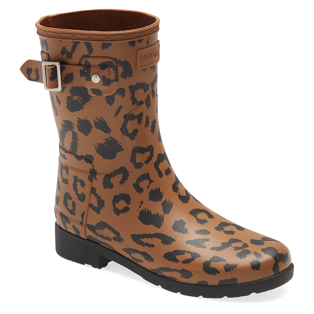 hunter boots leopard
