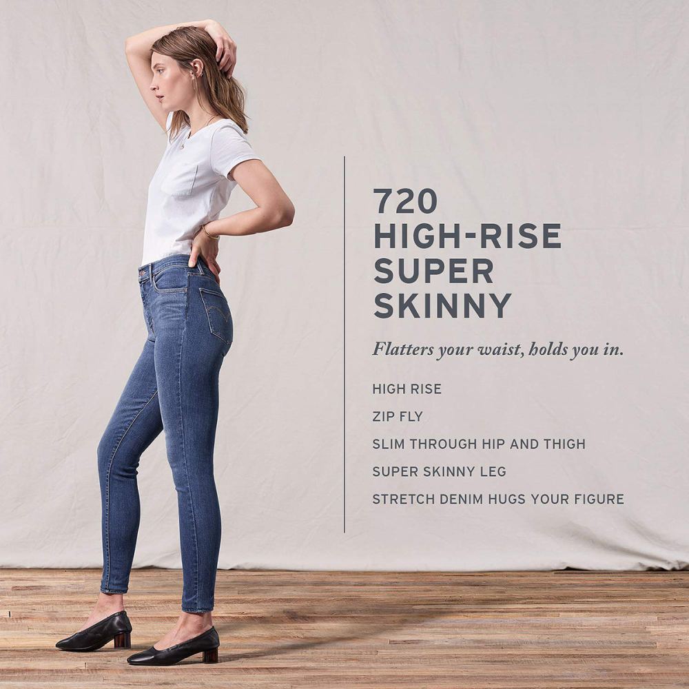 Levi&rsquo;s 720 High Rise Super Skinny Jeans