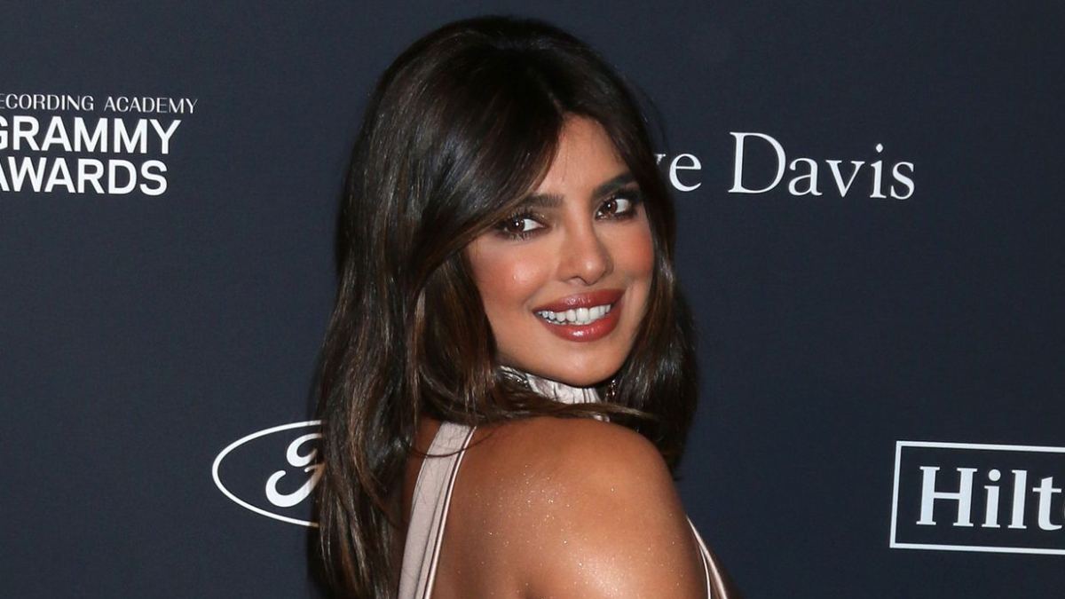 Priyanka Chopra arrives at the Clive Davis 2020 Pre-Grammy Gala at The Beverly Hilton in Los Angeles.