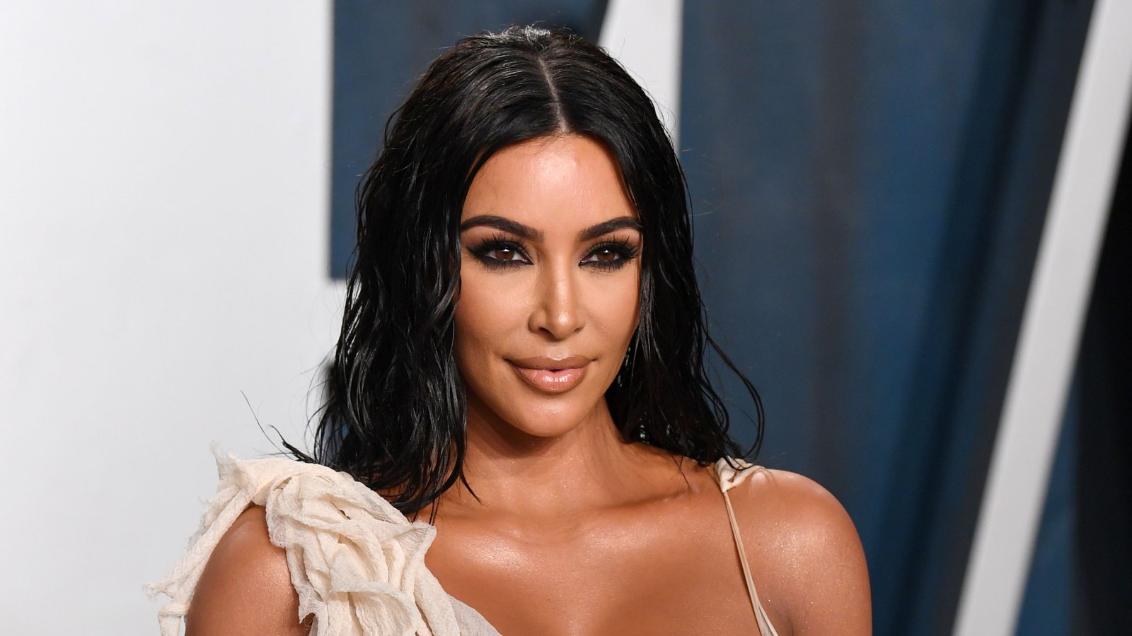 Kim Kardashian West at the 2020 Vanity Fair Oscar Party in Los Angeles.