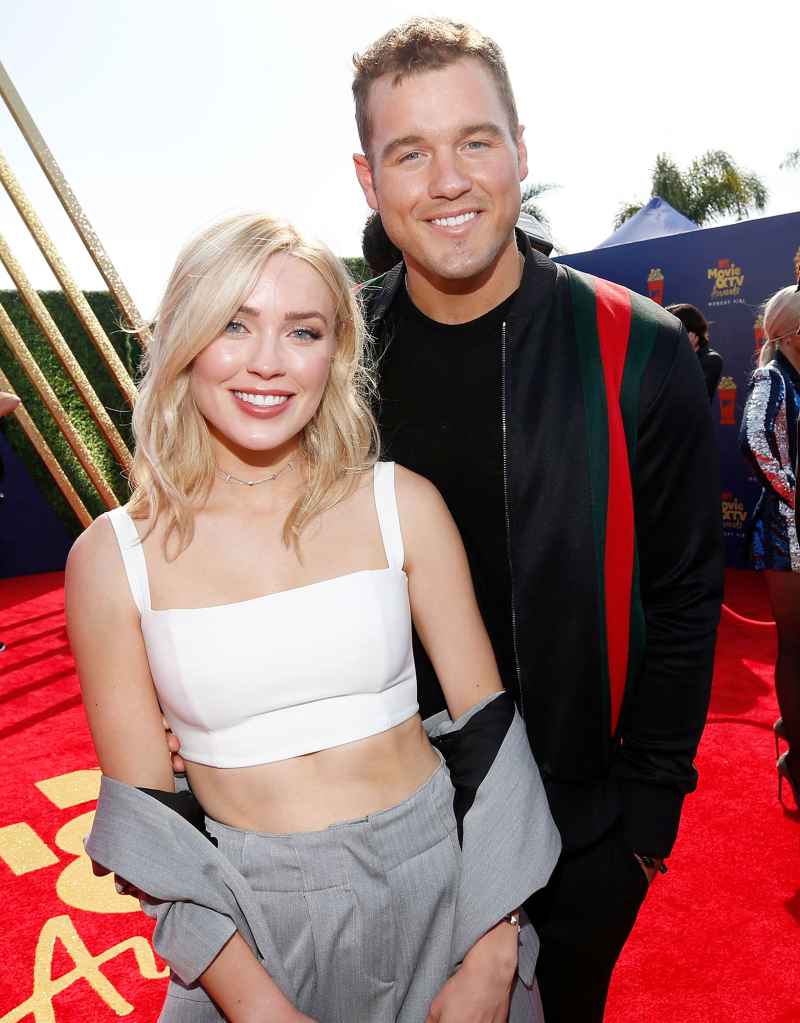 Cassie Randolph and Colton Underwood at the MTV Movie and TV Awards Revelations From Colton Underwoods Book