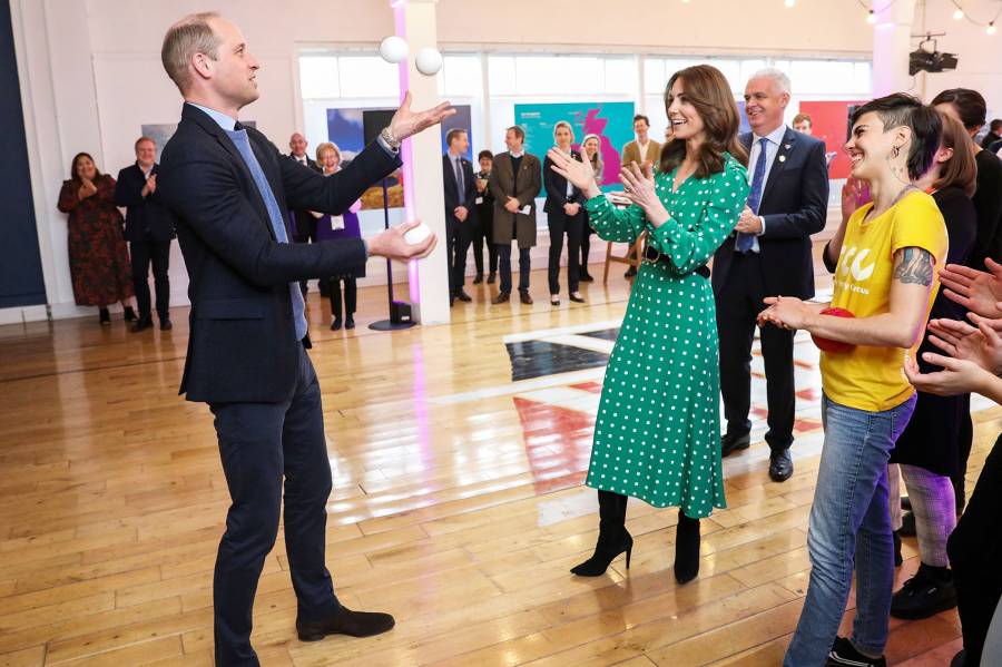 Prince William and Duchess Kate Visit Ireland Juggling