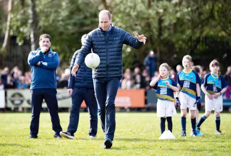 Prince William and Duchess Kate Visit Ireland Playing Gaelic Football