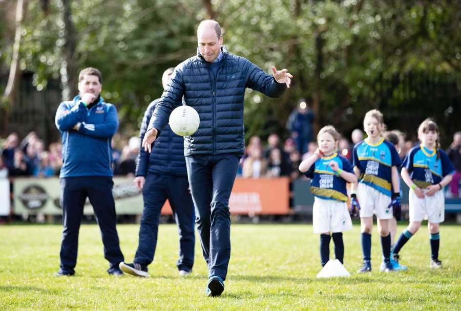 Prince William and Duchess Kate Visit Ireland Playing Gaelic Football