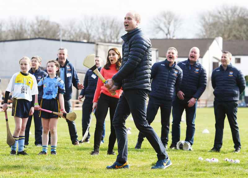 Prince William and Duchess Kate Visit Ireland Trying Hurling