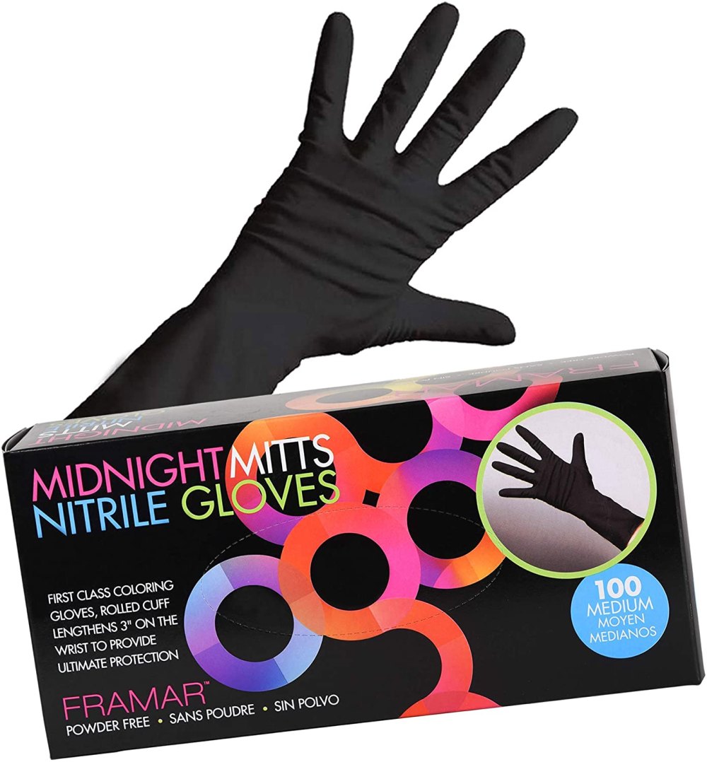 Framar Midnight Mitts Black Nitrile Gloves