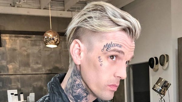 Aaron Carter's New Face Tattoo
