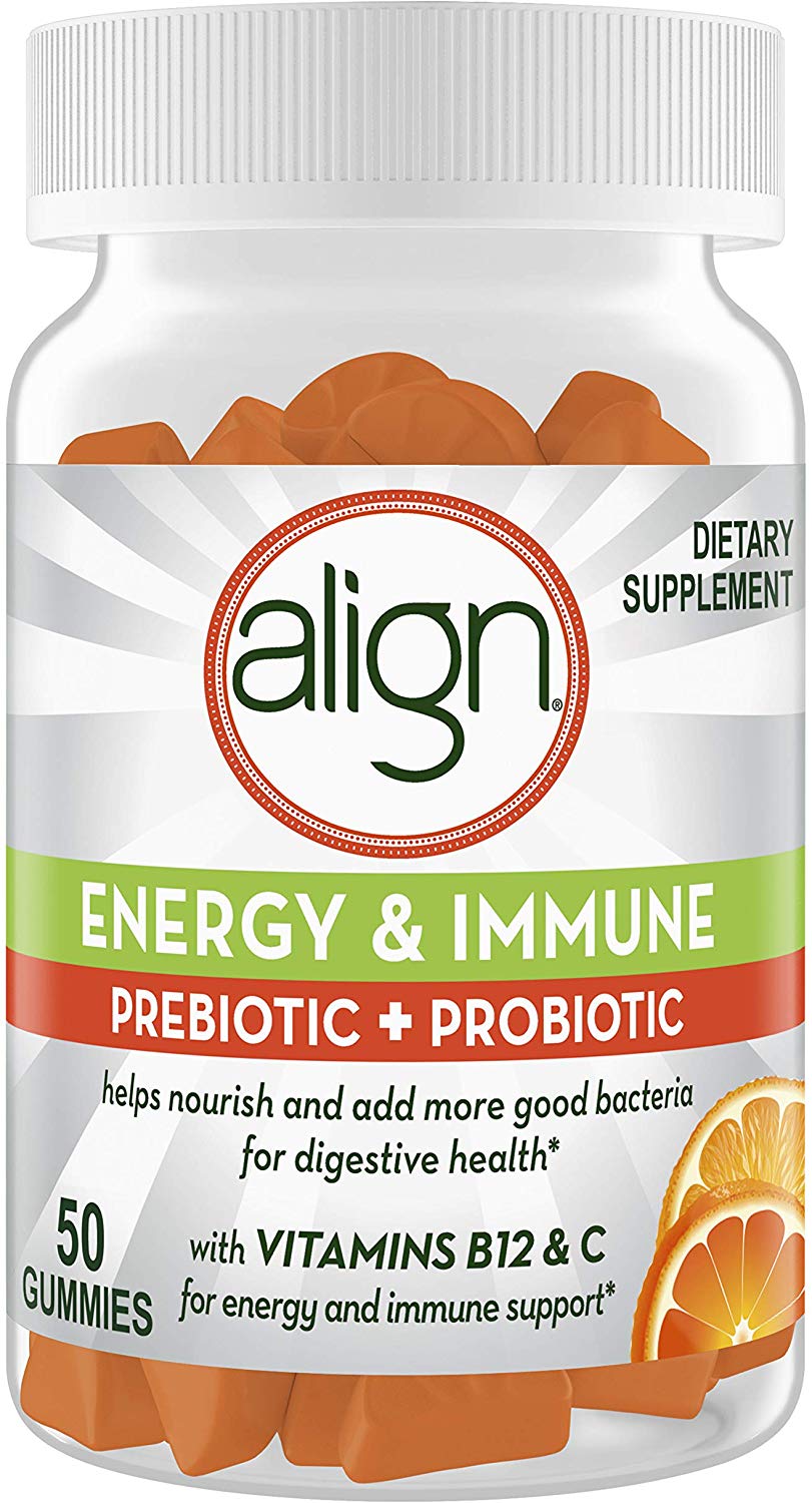 Align Energy and Immune Prebiotics Probiotics Supplement Gummies