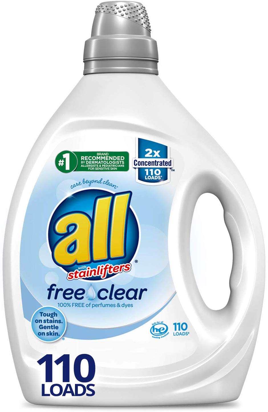 All Liquid Laundry Detergent, Free Clear for Sensitive Skin