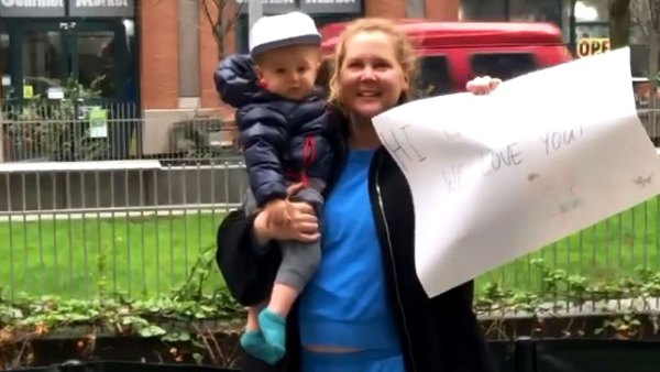 Amy Schumer Son Gene Visit Her Dad Gordon Schumer From Afar Amid Coronavirus