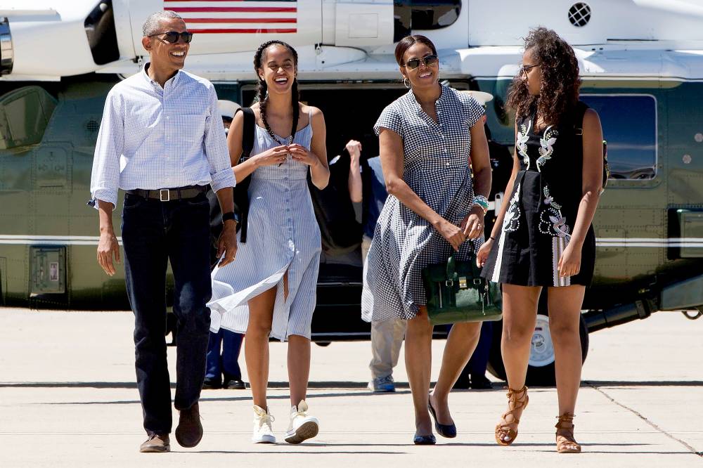 Barack and Michelle Obamas Daughters Malia and Sasha Return Home From College Due to Coronavirus