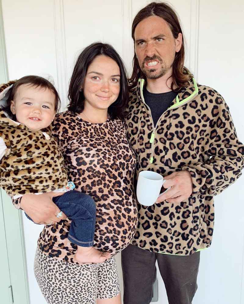 Bekah Martinez and family wearing animal-print outfits