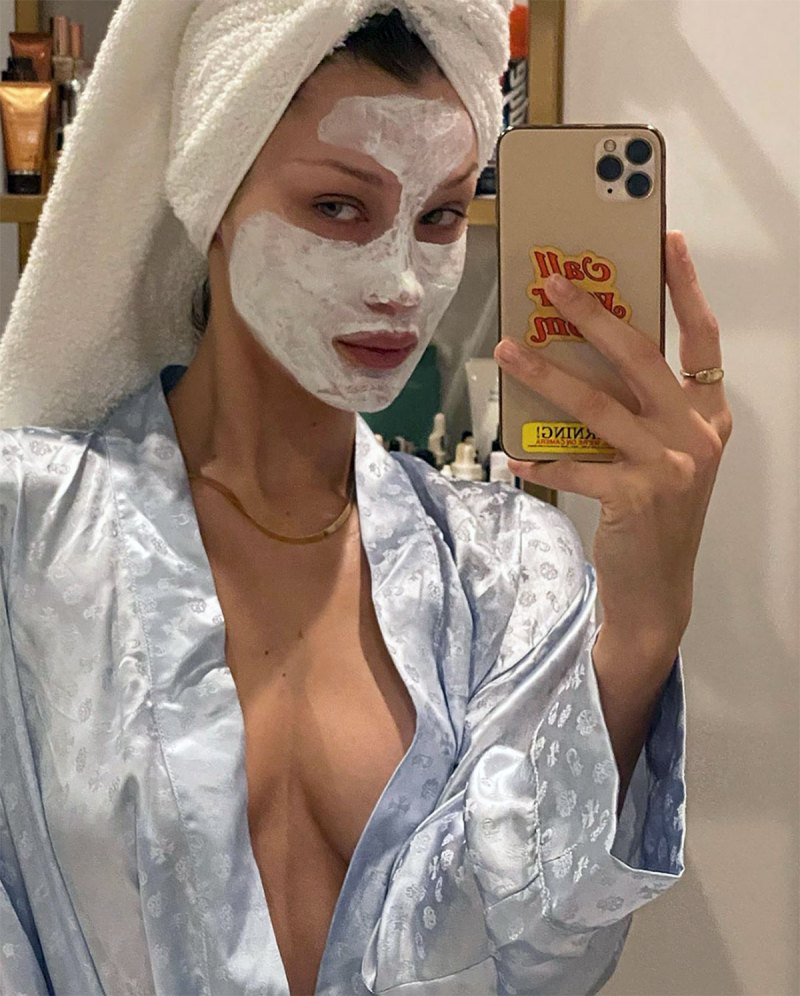 Bella Hadid Face Mask Instagram