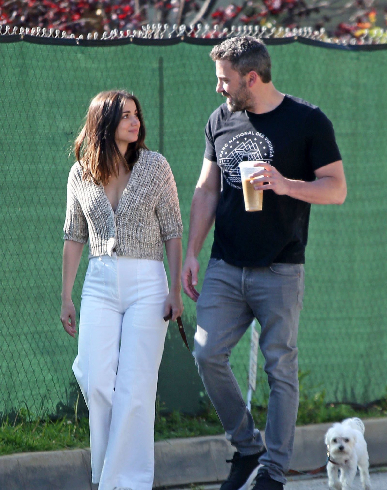 Ben Affleck Steps Out With Ana de Armas and Her Dog in L.A.