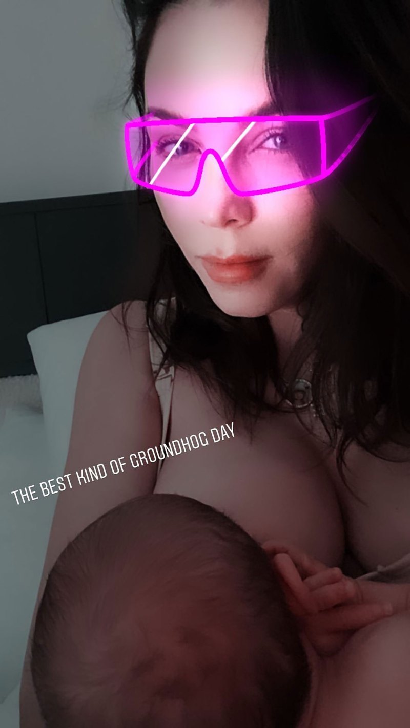 Breast-Feeding Her Boy Jenna Dewan and Son Moments Gallery