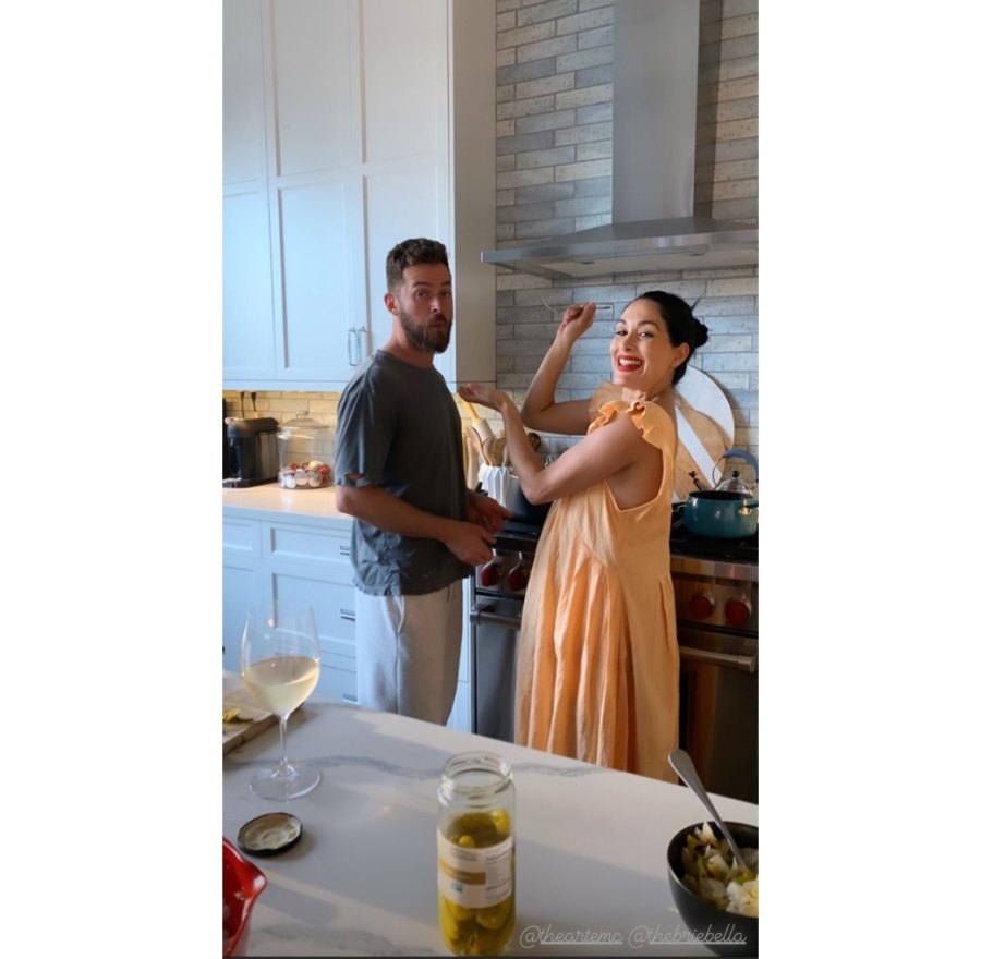 Brie Bella cooking Artem