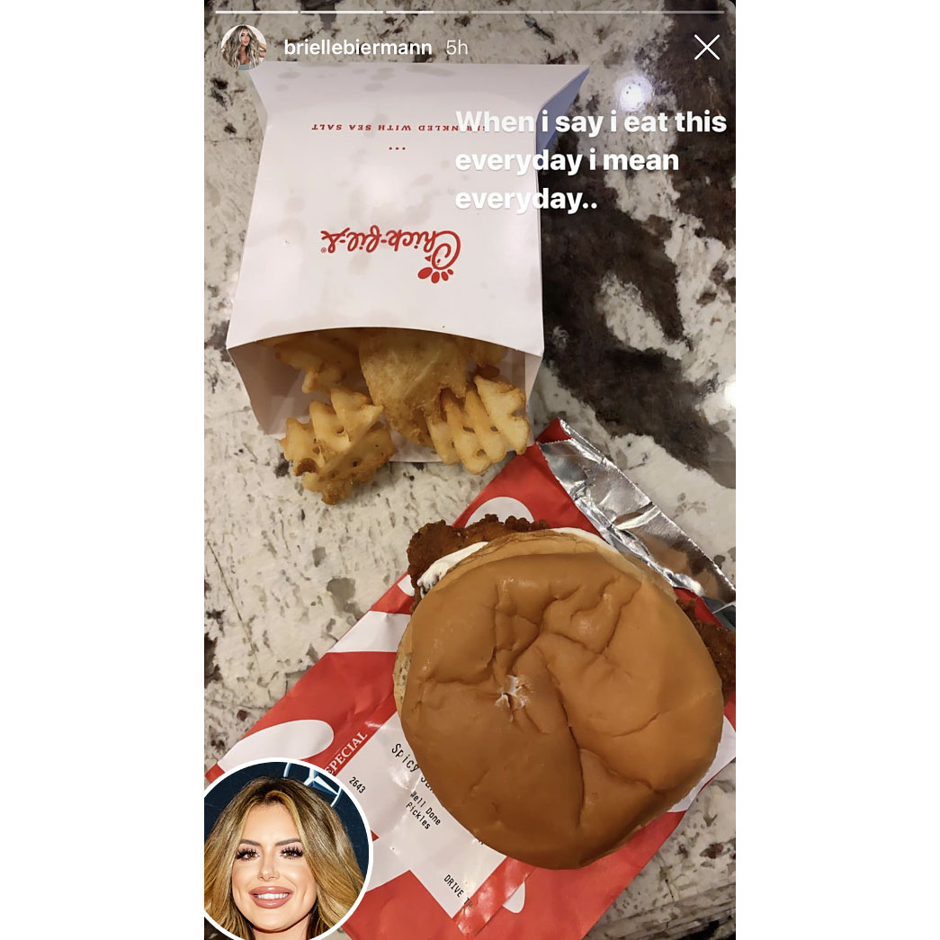 Brielle Biermann Intermittent Fasts With Chick-fil-A