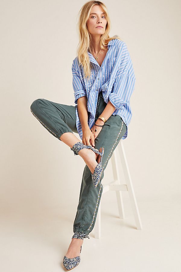 Byron Seamed Utility Joggers (Deep Olive)