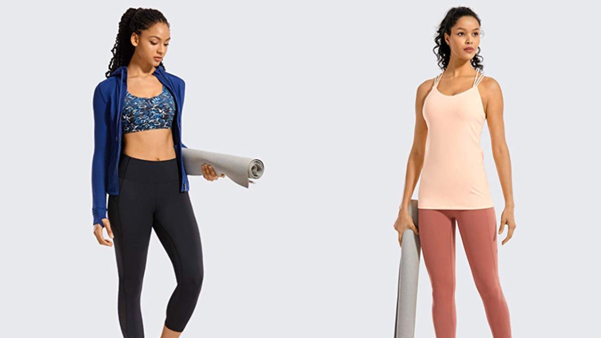 CRZ YOGA Women's Yoga Capri Tights