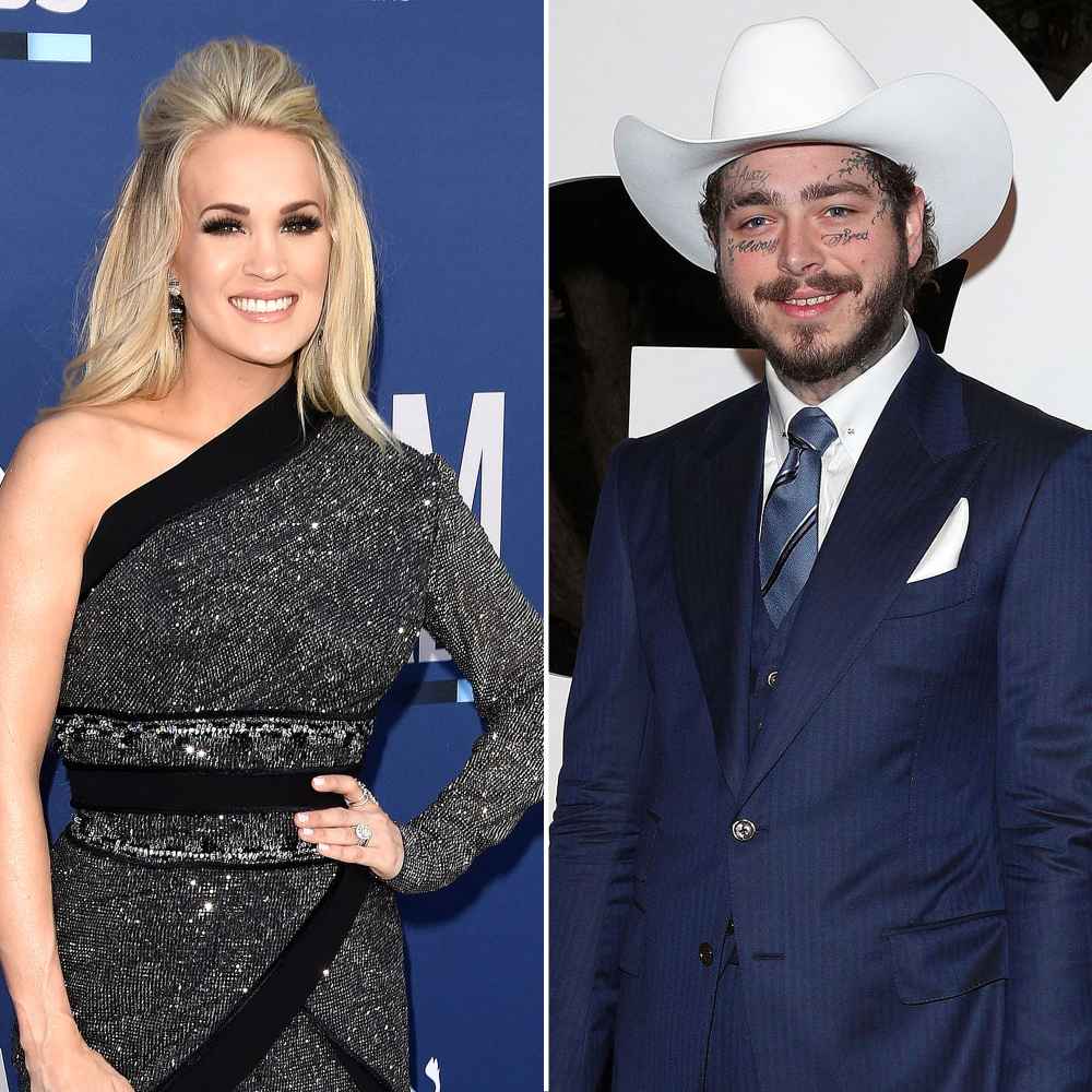 Carrie Underwood Hangs Out With Post Malone After His Concert