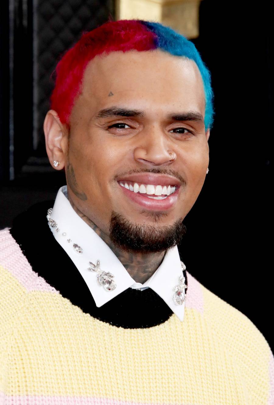 Chris Brown Dissed By 50 Cent For His Rainbow Hair
