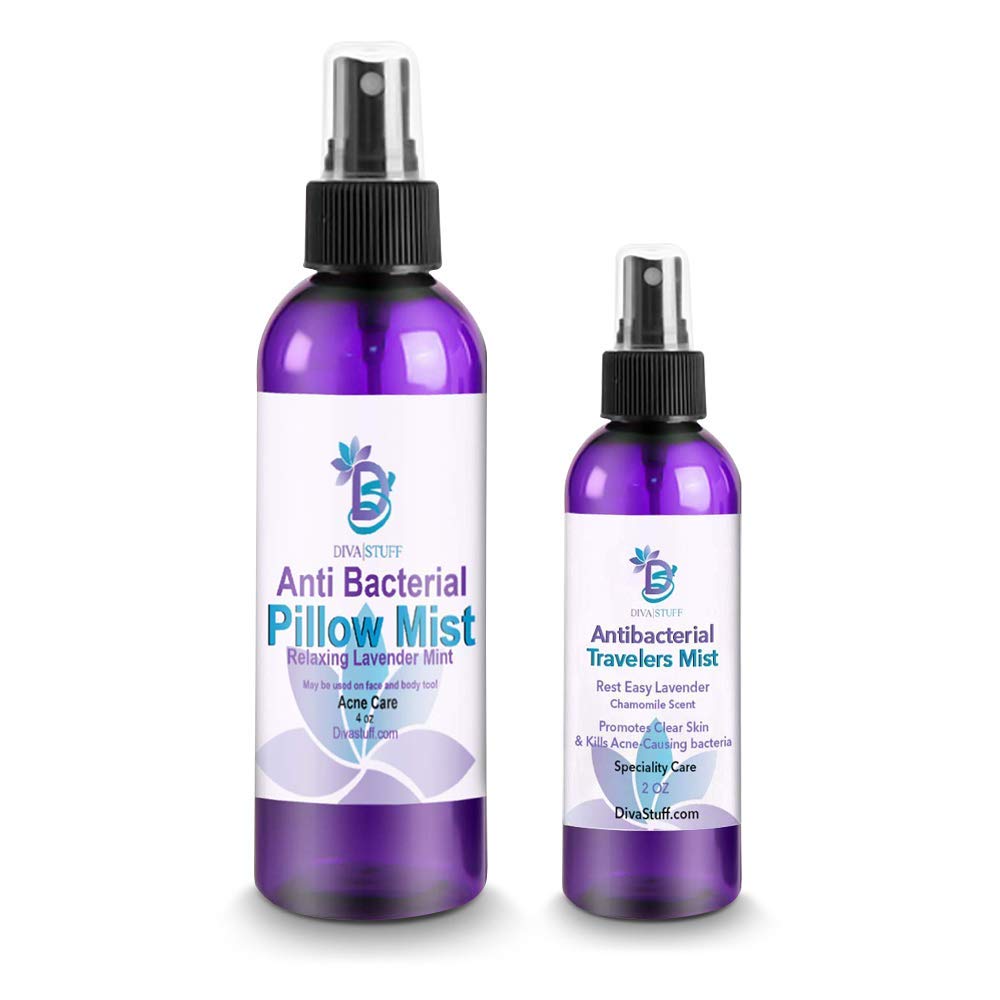 Diva Stuff Anti-Bacterial Pillow + Travelers Mist (Lavender & Chamomile)