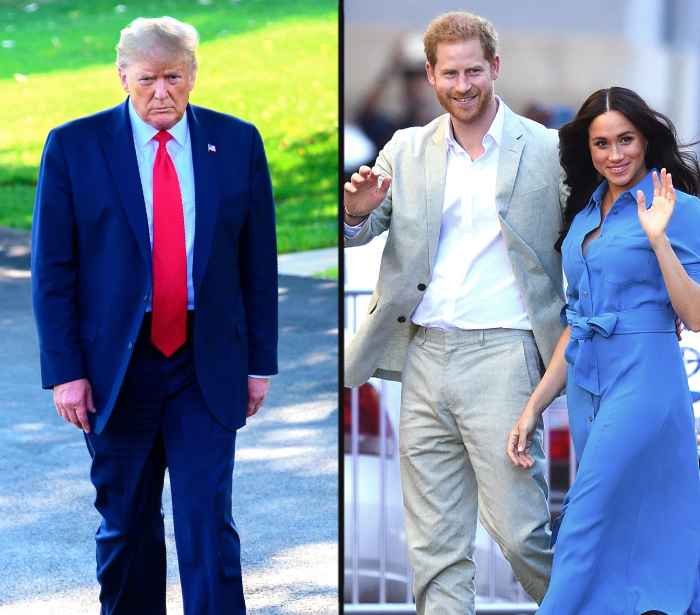 Donald Trump Says the U.S. 'Will Not Pay' for Prince Harry and Meghan Markle's Security Detail Following Move to L.A.