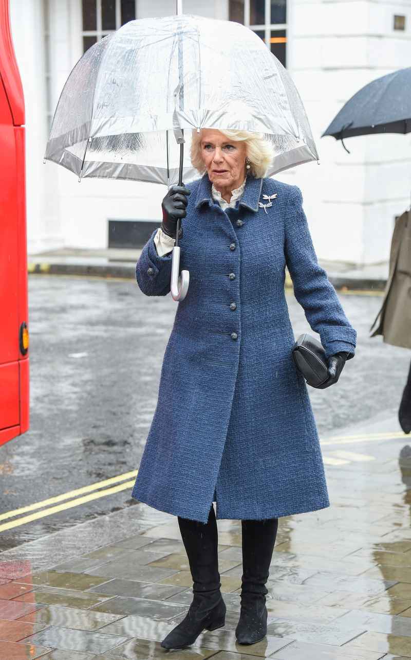 Duchess Camilla Chic Blue Coat - March 4, 2020