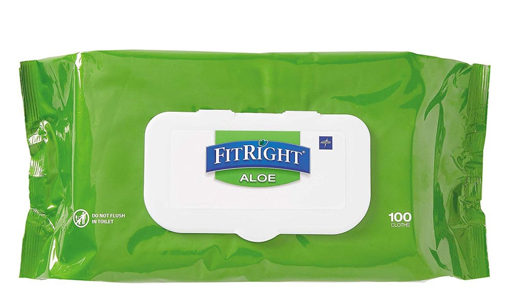 FitRight Aloe Personal Cleansing Cloth Wipes