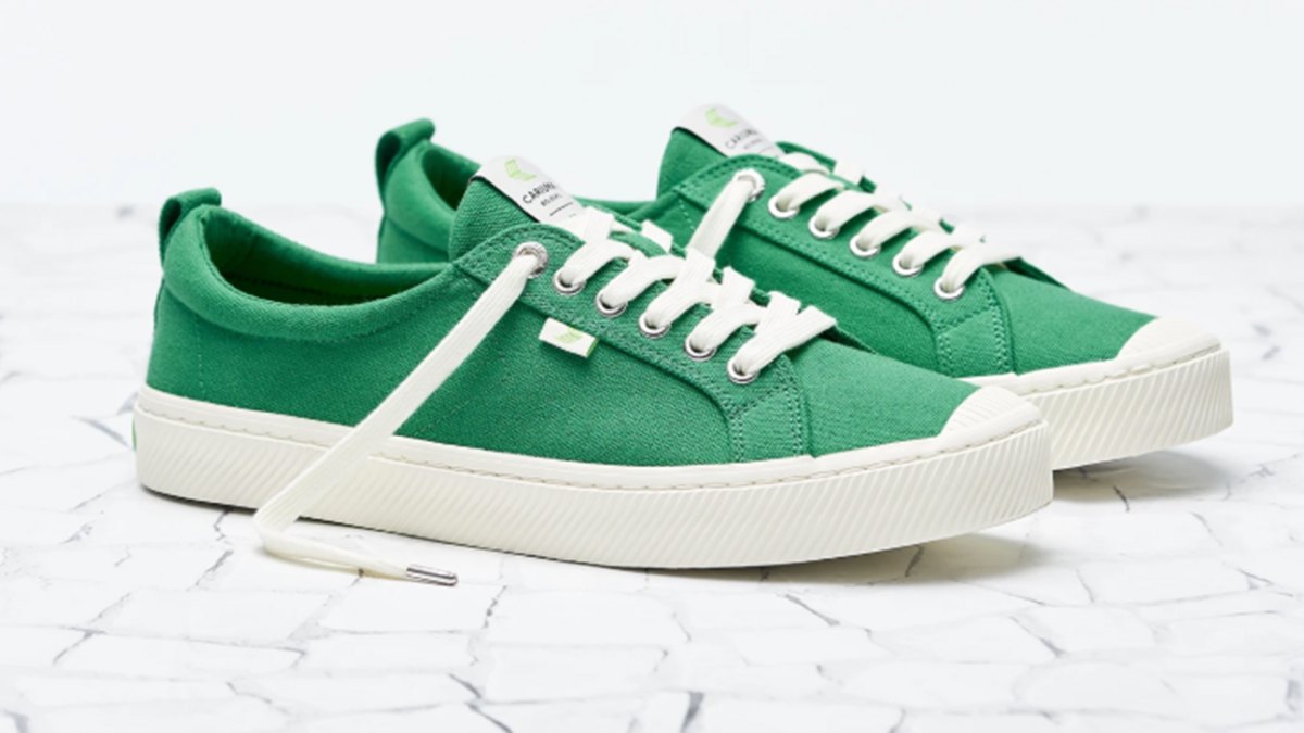 Green Canvas OCA Low Sneakers