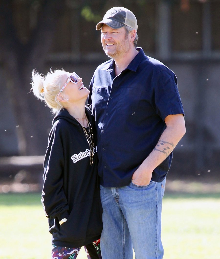 Gwen Stefani and Blake Shelton at Griffith Park