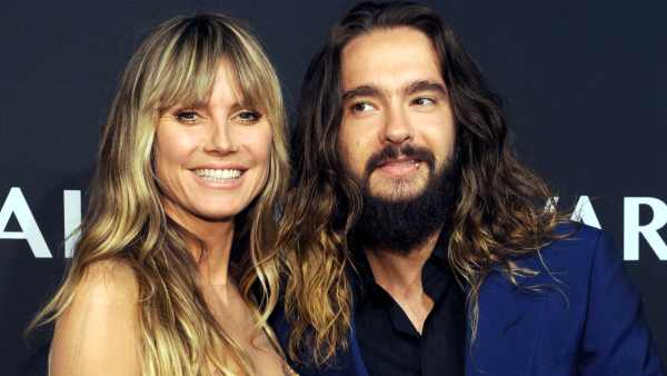 Heidi Klum Kisses Husband Tom Kaulitz Through Glass Wall Amid Coronavirus Fears