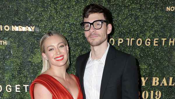 Hilary Duff, Matthew Koma Joke About Looking at Postmates in Bed Baby Ball