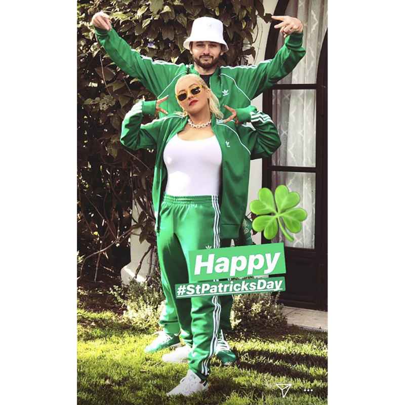 Christina Aguilera How Stars Have Celebrated St. Patty's Through the Years